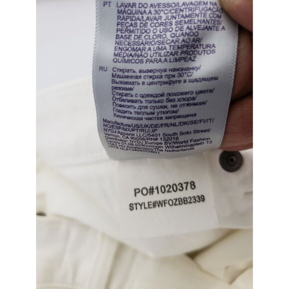 NYDJ white, plus size, barbara bootcut with liftxtuck technology jeans, size 20W - Picture 7 of 7